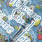 Welcome to School Hooded Baby Towel- Detail Close Up