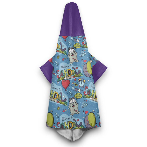 Welcome to School Hooded Towel - Hanging