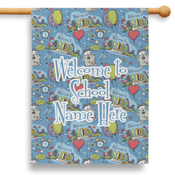 Welcome to School 28" House Flag - Double Sided (Personalized)