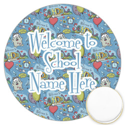 Welcome to School Printed Cookie Topper - 3.25" (Personalized)