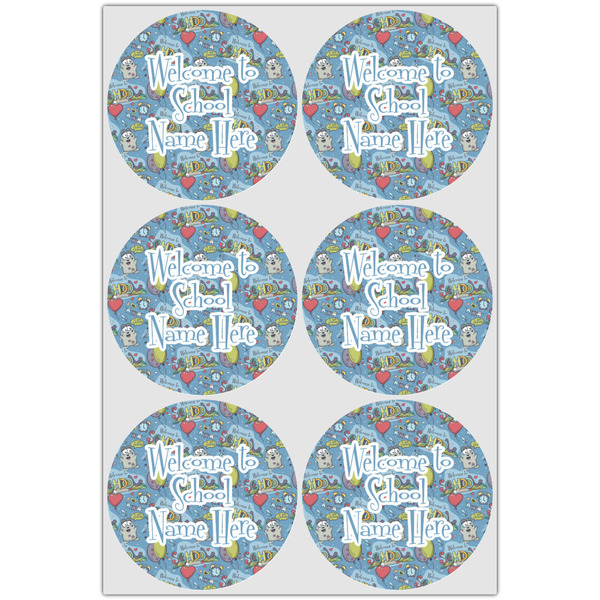 Welcome to School Icing Circle - Large - Set of 6