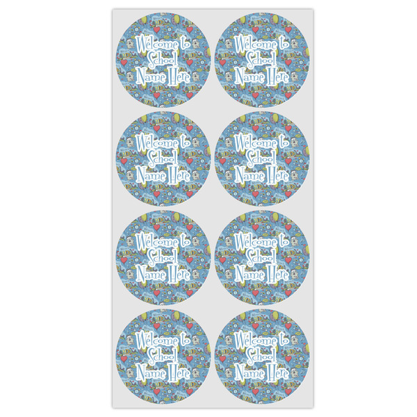 Welcome to School Icing Circle - Medium - Set of 8