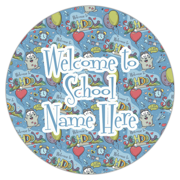 Welcome to School Icing Circle - Medium - Single