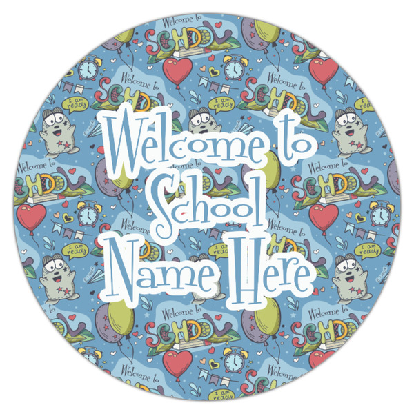 Welcome to School Icing Circle - Small - Single