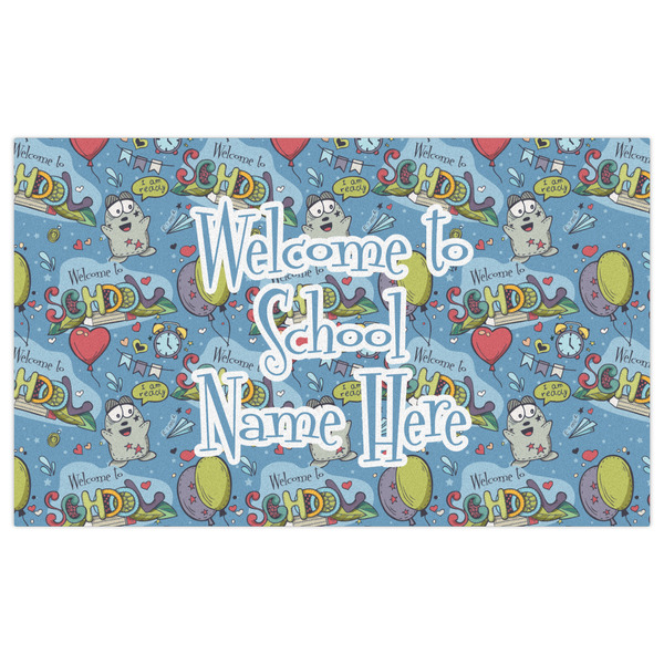 Welcome to School Indoor / Outdoor Rug - 3'x5' - Front Flat