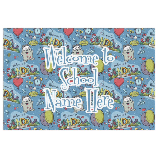 Welcome to School Indoor / Outdoor Rug - 4'x6' - Front Flat