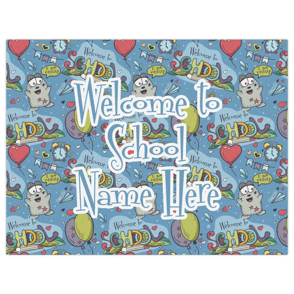 Welcome to School Indoor / Outdoor Rug - 6'x8' - Front Flat