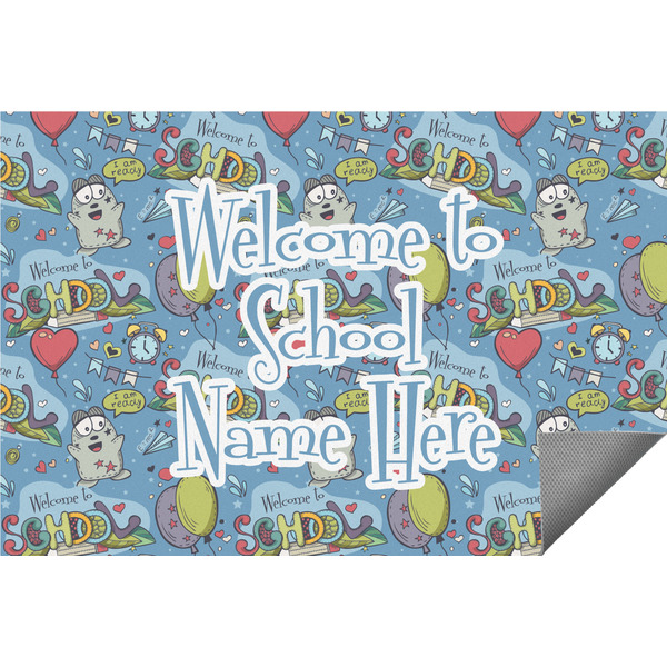 Custom Welcome to School Indoor / Outdoor Rug - 2'x3' (Personalized)