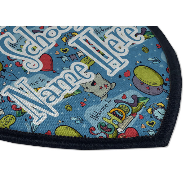 Welcome to School Iron on Shield 3 Detail