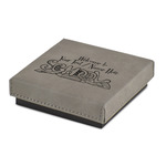 Welcome to School Jewelry Gift Box - Engraved Leather Lid (Personalized)
