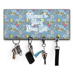 Welcome to School Key Hanger w/ 4 Hooks w/ Name or Text