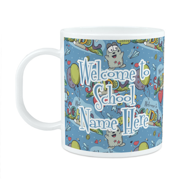 Custom Welcome to School Plastic Kids Mug (Personalized)
