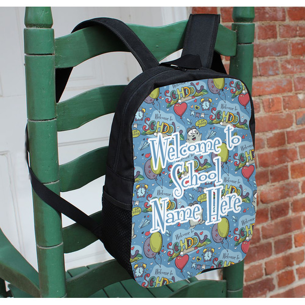 Welcome to School Kids Backpack - In Context