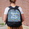 Welcome to School Large Backpack - Black - On Back