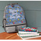 Welcome to School Large Backpack - Gray - On Desk