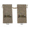 Welcome to School Large Burlap Gift Bag - Front & Back (Personalized)