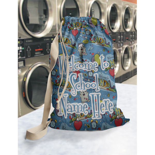 Welcome to School Laundry Bag in Laundromat