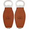 Welcome to School Leather Bar Bottle Opener - Front and Back