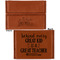 Welcome to School Leather Business Card Holder - Front Back