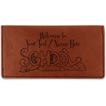 Welcome to School Leatherette Checkbook Holder - Double Sided (Personalized)