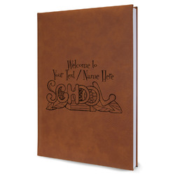 Welcome to School Leather Sketchbook - Large - Single Sided (Personalized)