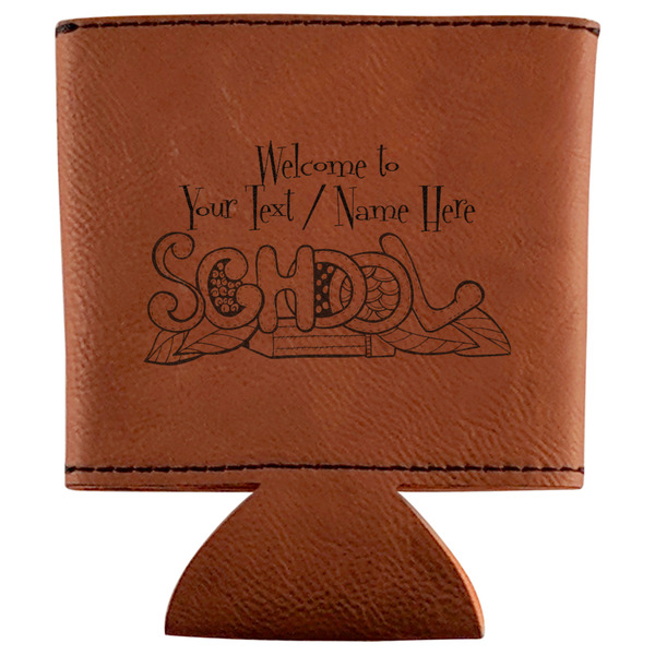 Custom Welcome to School Leatherette Can Sleeve (Personalized)