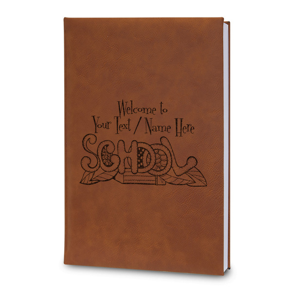 Custom Welcome to School Leatherette Journal - Large - Double Sided (Personalized)