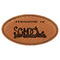 Welcome to School Leatherette Oval Name Badge with Magnet (Personalized)