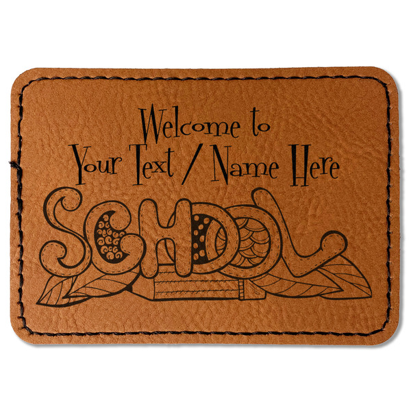 Welcome to School Leatherette Patches - Rectangle