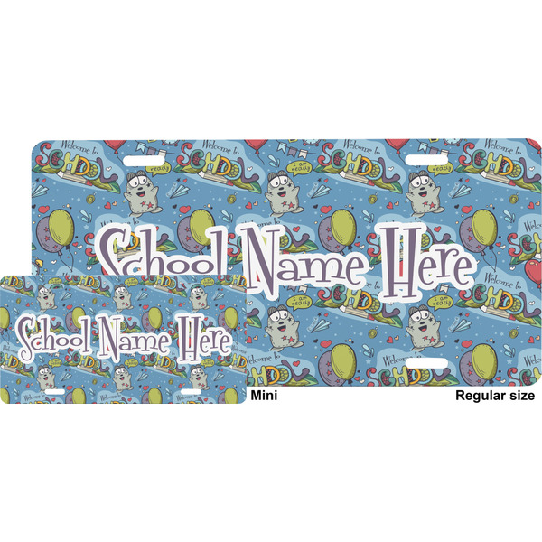 Welcome to School License Plate (Sizes)