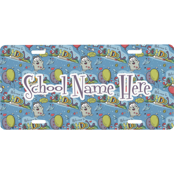 Custom Welcome to School Front License Plate (Personalized)