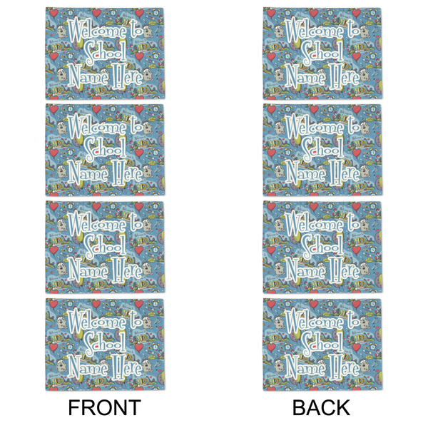 Welcome to School Linen Placemat - APPROVAL Set of 4 (double sided)