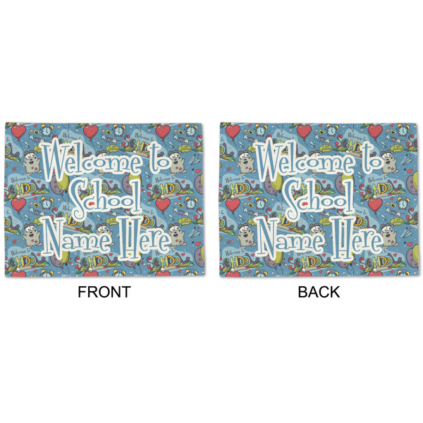 Welcome to School Linen Placemat - APPROVAL (double sided)
