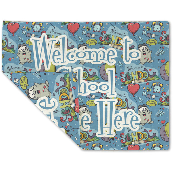 Welcome to School Linen Placemat - Folded Corner (double side)