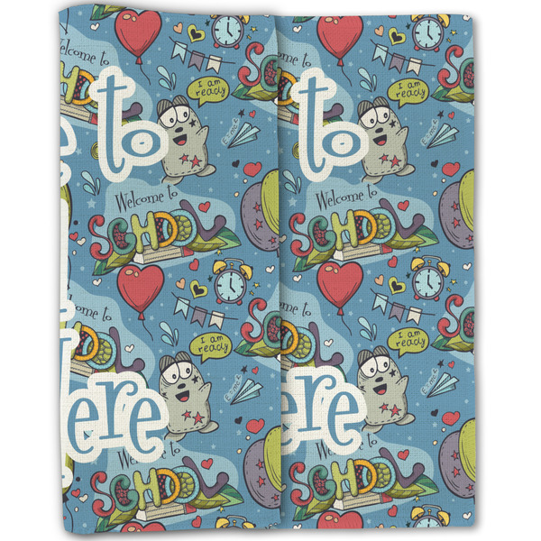 Welcome to School Linen Placemat - Folded Half (double sided)