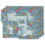 Welcome to School Linen Placemat w/ Name or Text