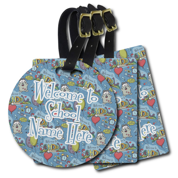 Custom Welcome to School Plastic Luggage Tag (Personalized)