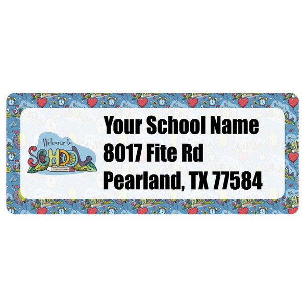 Custom Welcome to School Return Address Labels (Personalized)