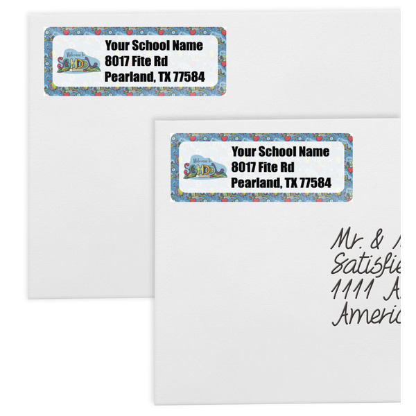 Welcome to School Mailing Labels - Double Stack Close Up