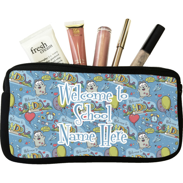 Custom Welcome to School Makeup / Cosmetic Bag (Personalized)