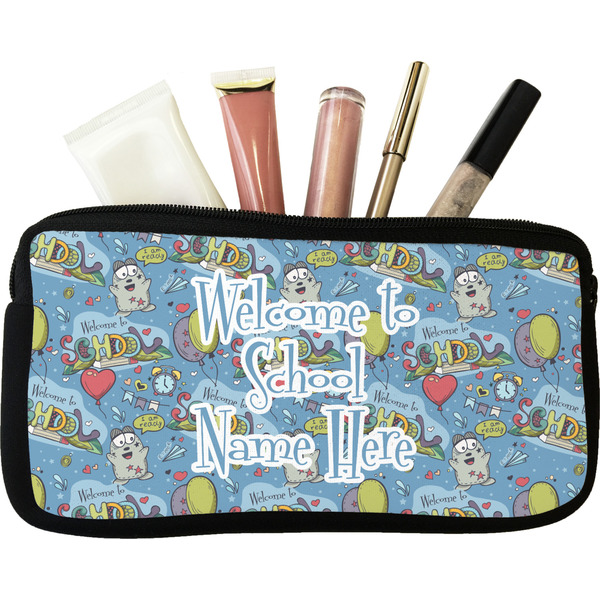 Custom Welcome to School Makeup / Cosmetic Bag (Personalized)