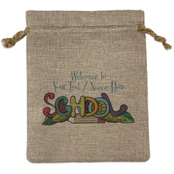 Welcome to School Burlap Gift Bag (Personalized)