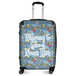 Welcome to School Suitcase - 24" Medium - Checked (Personalized)