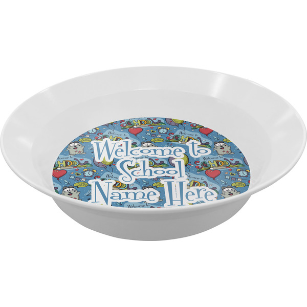 Custom Welcome to School Melamine Bowl - 12 oz (Personalized)