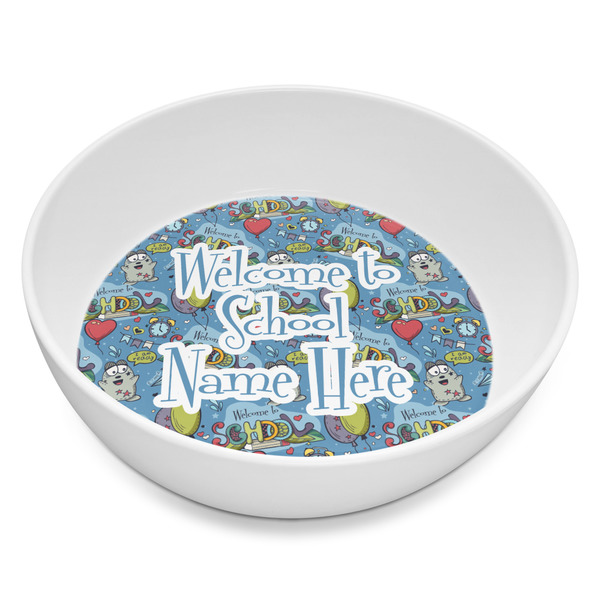 Custom Welcome to School Melamine Bowl - 8 oz (Personalized)