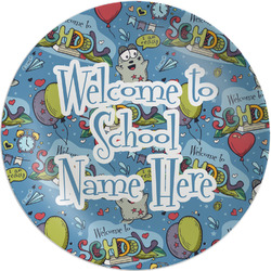 Welcome to School Melamine Salad Plate - 8" (Personalized)