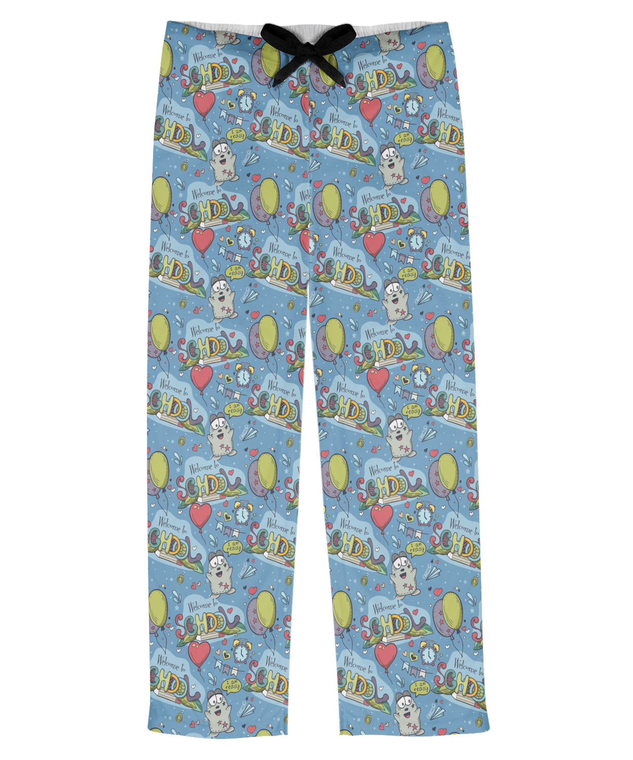 to School Mens Pajama Pants XL (Personalized) YouCustomizeIt