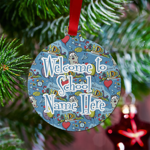 Welcome to School Metal Ball Ornament - Lifestyle