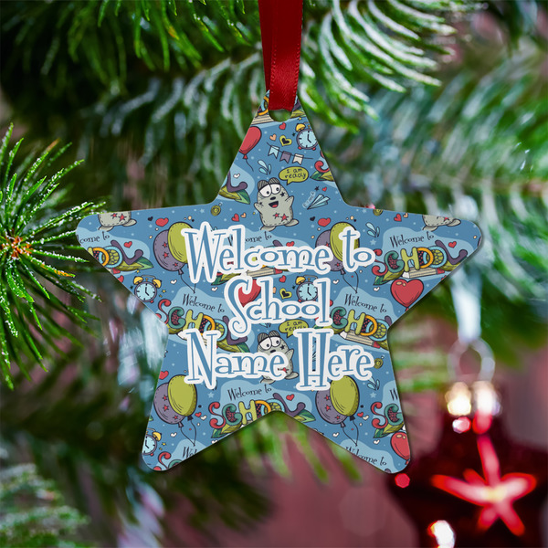 Welcome to School Metal Star Ornament - Lifestyle