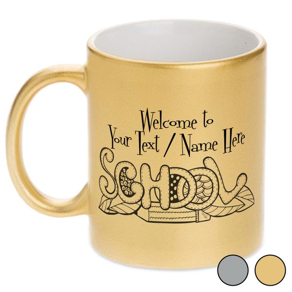 Welcome to School Metallic Mugs